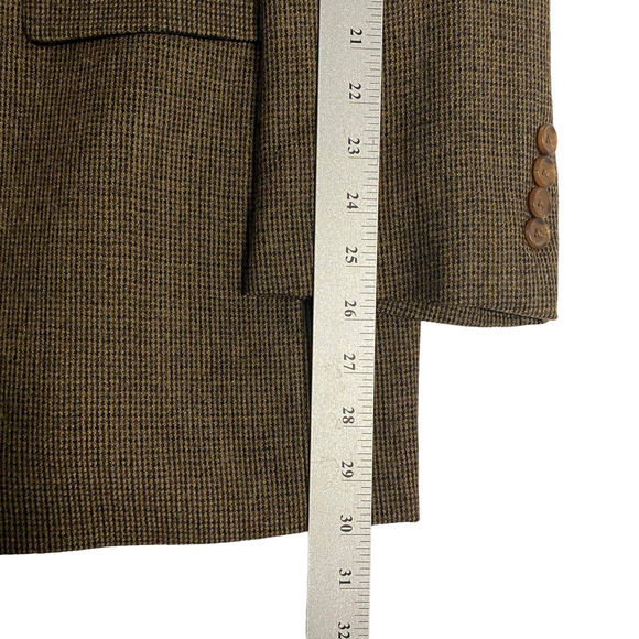 Men's 44L LAUREN RALPH LAUREN Lambs' Wool LELA Sport Coat Blazer Jacket Brown - Picture 14 of 16